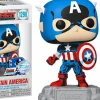 The Avengers: Beyond Earth's Mightiest - Captain America 60th Pop! Vinyl Figure with Enamel Pin