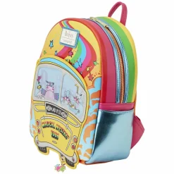 The Beatles - Magical Mystery Tour Bus Lenticular 11” Faux Leather Mini Backpack