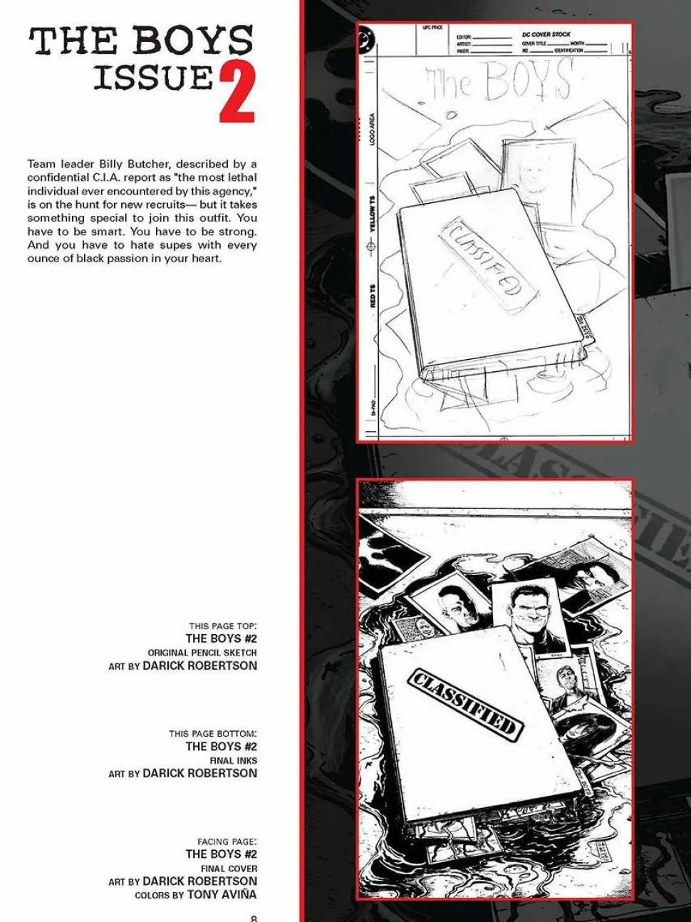The Boys - The Art of The Boys: The Complete Covers by Darick Robertson Hardcover Book