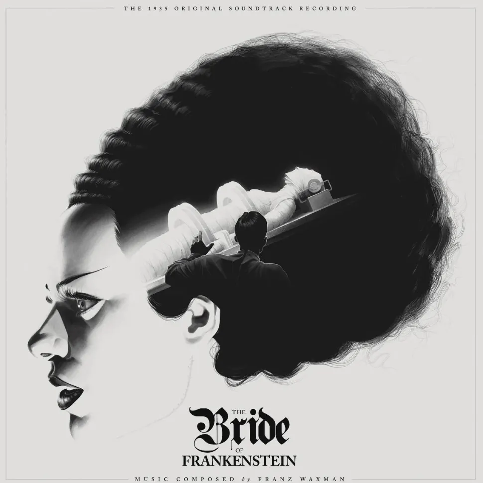 The Bride of Frankenstein (1935) - Original Motion Picture Soundtrack Music by Franz Waxman LP Vinyl Record (Red & Yellow Hand Poured Coloured Vinyl)