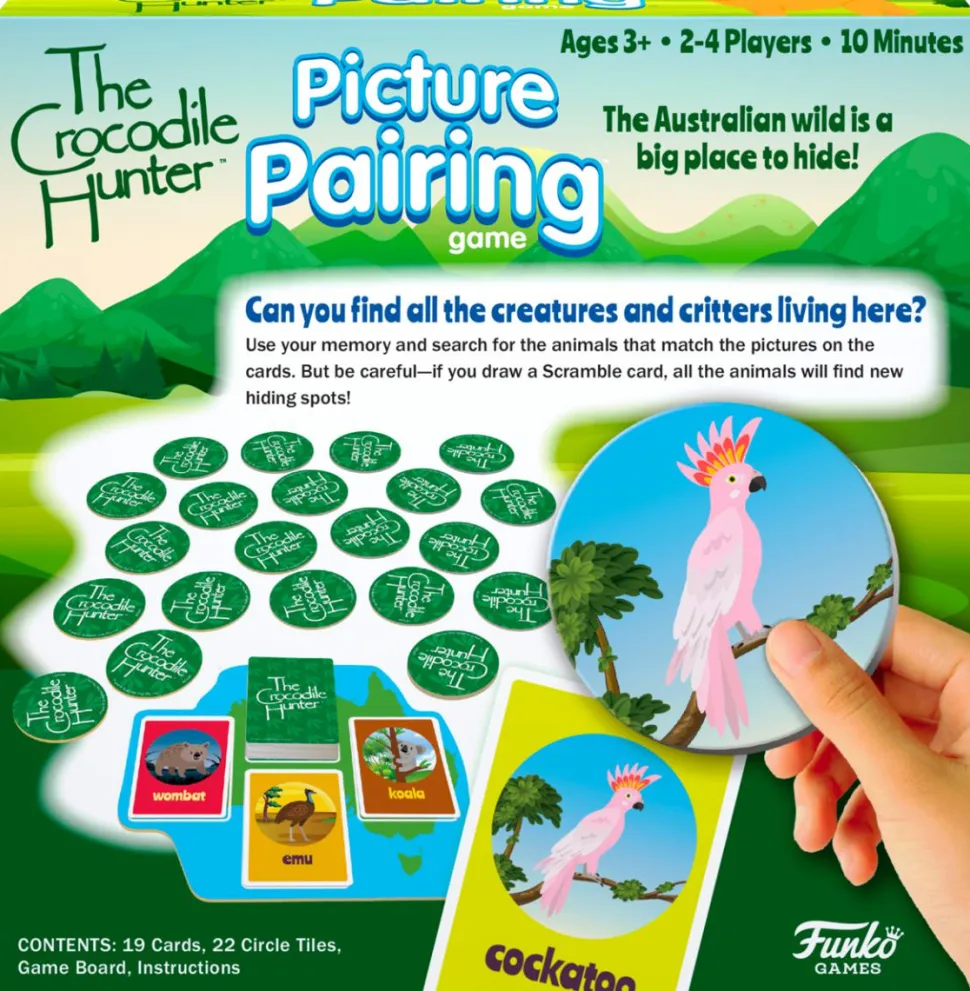 The Crocodile Hunter - Picture Pairing Board Game