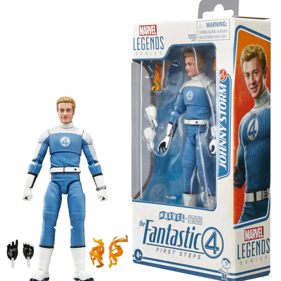 The Fantastic Four: First Steps (2025) - Johnny Storm Marvel Legends 6" Scale Action Figure