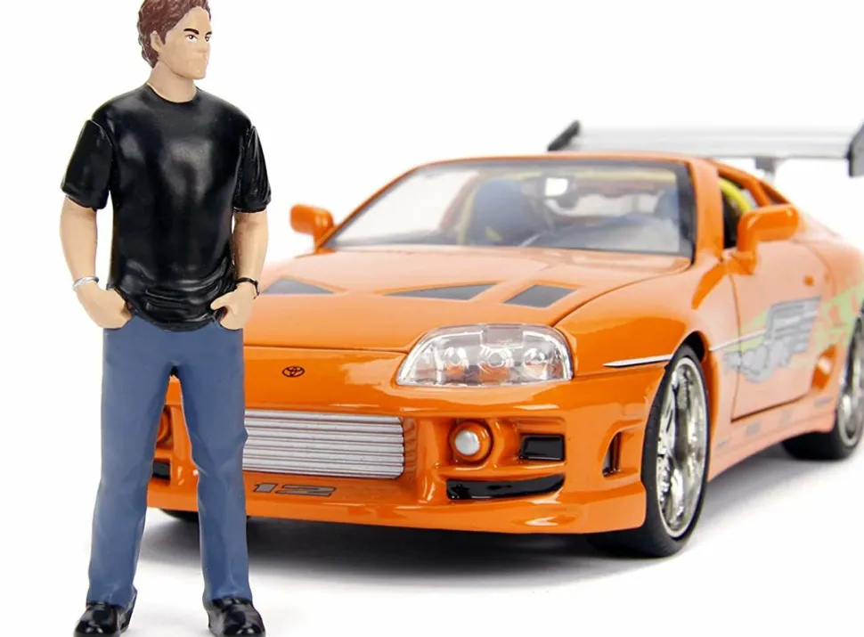 The Fast and the Furious - 1995 Toyota Supra 1/24th Scale Hollywood Rides Die-Cast Vehicle with Brian Figure