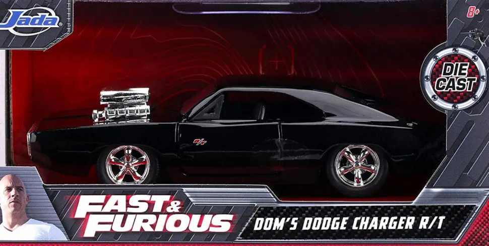 The Fast and the Furious - Dom’s 1970 Dodge Charger R/T 1/32 Scale Metals Die-Cast Vehicle Replica