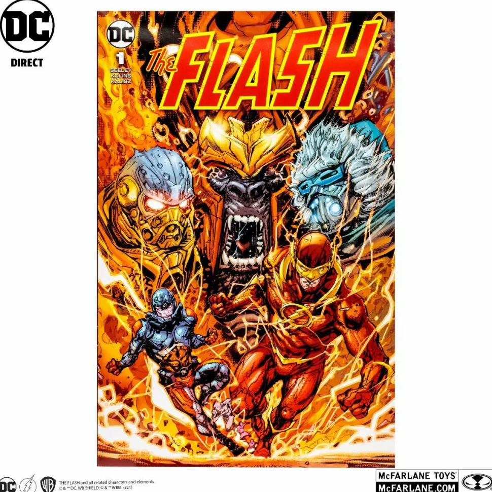 The Flash - Heatwave Page Punchers 7” Scale Action Figure with Comic Book