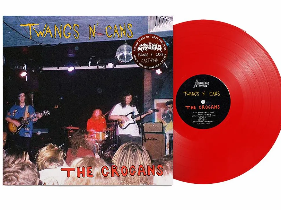 The Grogans - Twangs n’ Cans / Cacteyed Split EP Vinyl Record (2025 Record Store Day Exclusive Red Coloured Vinyl)