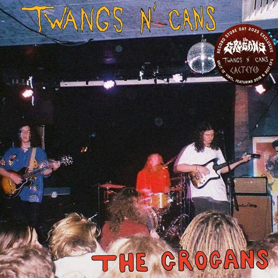 The Grogans - Twangs n’ Cans / Cacteyed Split EP Vinyl Record (2025 Record Store Day Exclusive Red Coloured Vinyl)