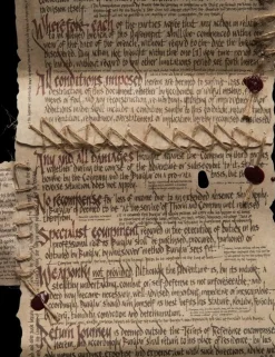 The Hobbit - The Burglar Contract of Bilbo Baggins 3/4 Scale Miniature Prop Replica
