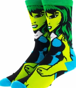 The Hulk - She-Hulk Character Socks (One Size)