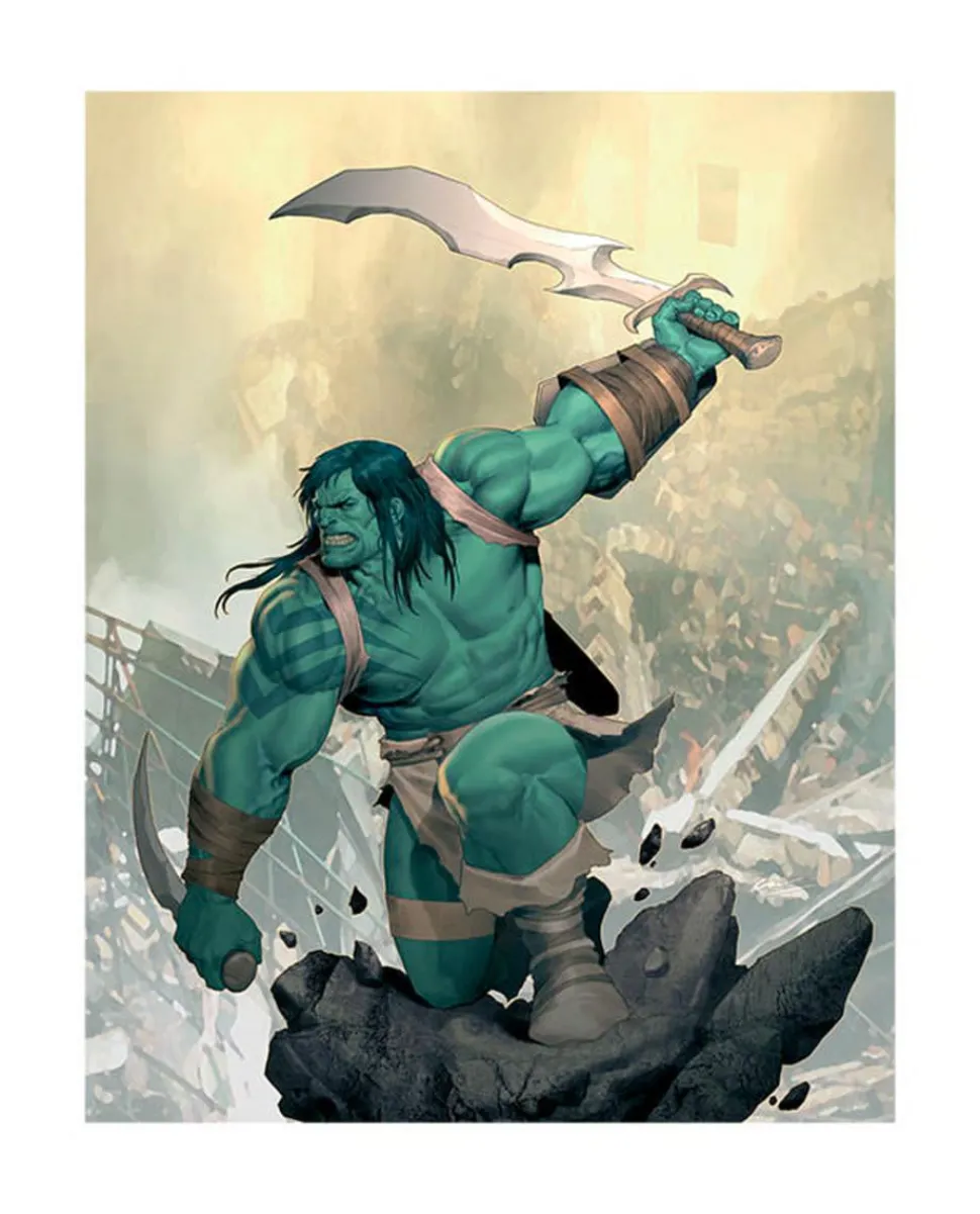 The Incredible Hulk - Skaar: Son of Hulk Premium Art Print by Ariel Olivetti