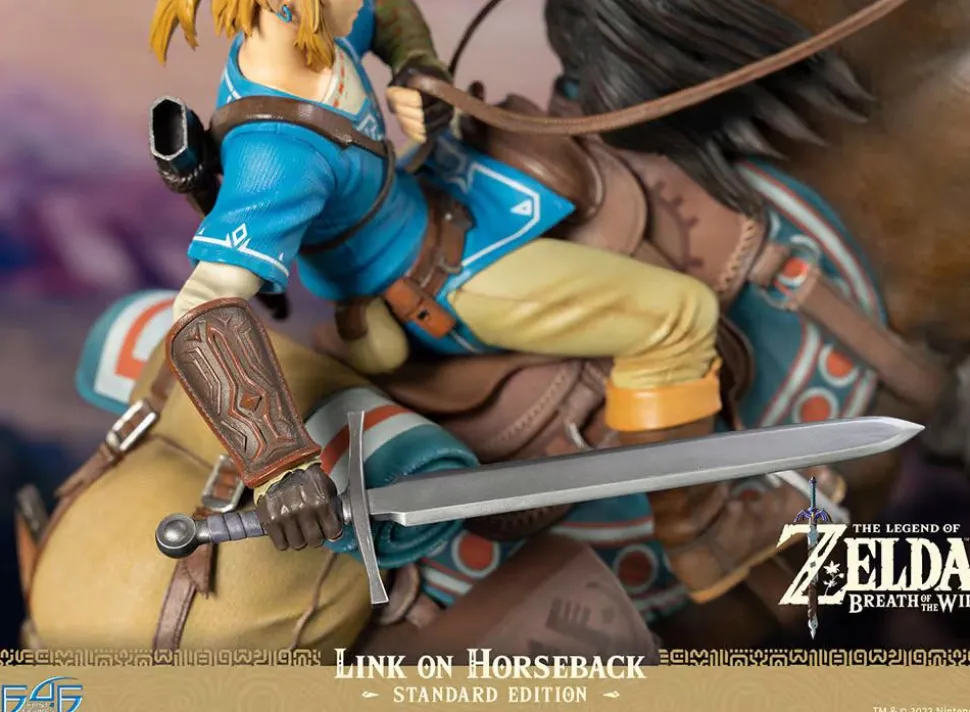 The Legend of Zelda: Breath of the Wild - Link on Horseback 22” Statue
