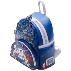 The Little Mermaid (1989) - Ursula Lair Glow in the Dark 10” Faux Leather Mini Backpack