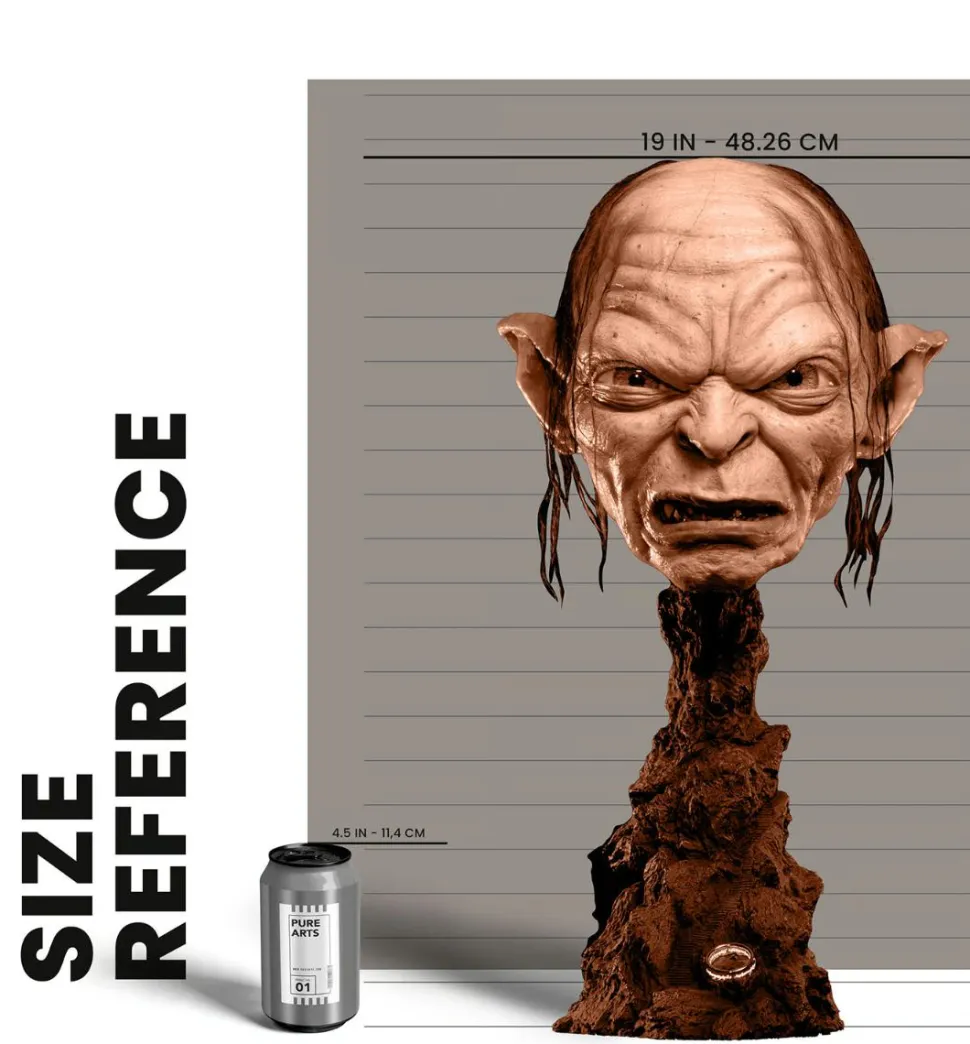 The Lord of the Rings - Gollum Art Mask 1:1 Scale Life-Size Bust