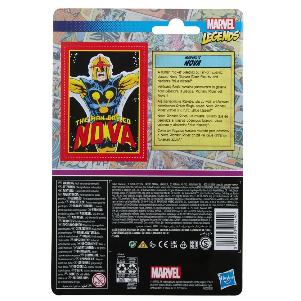 The Man Called Nova - Nova Marvel Legends Retro Kenner 3.75” Action Figure