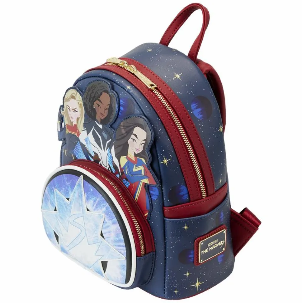 The Marvels (2023) - Symbol Glow in the Dark 10” Faux Leather Mini Backpack