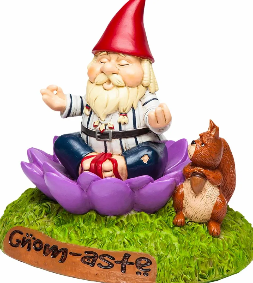 The Meditating Gnome-aste 9” Garden Gnome Statue