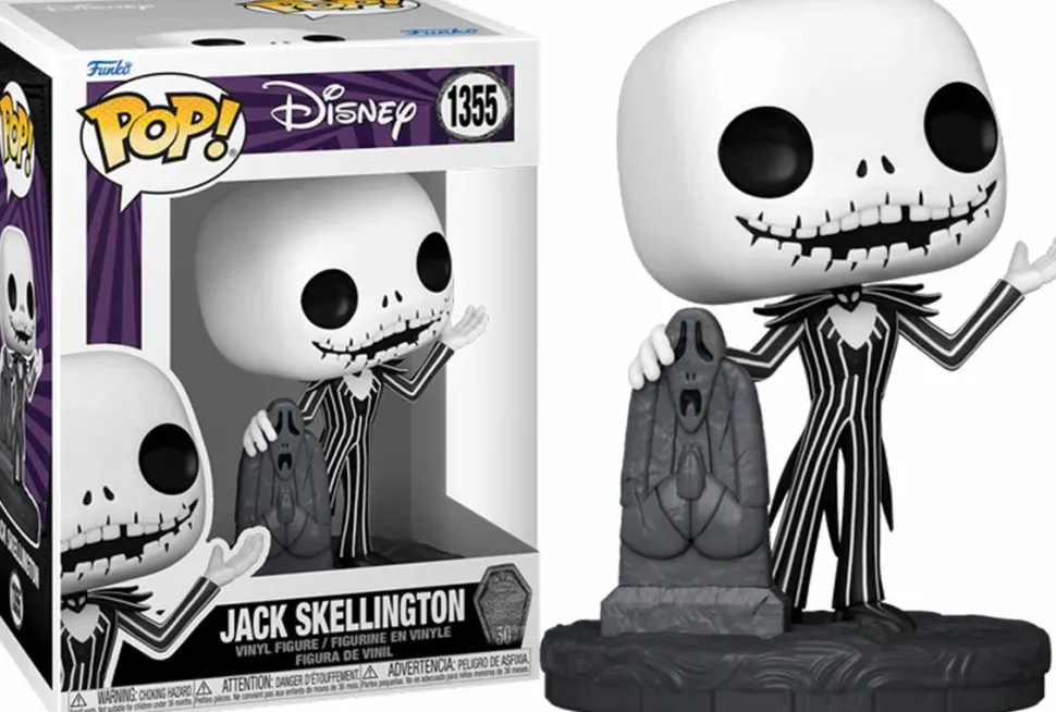 The Nightmare Before Christmas 30th Anniversary - Jack Skellington with Gravestone Pop! Vinyl Figure