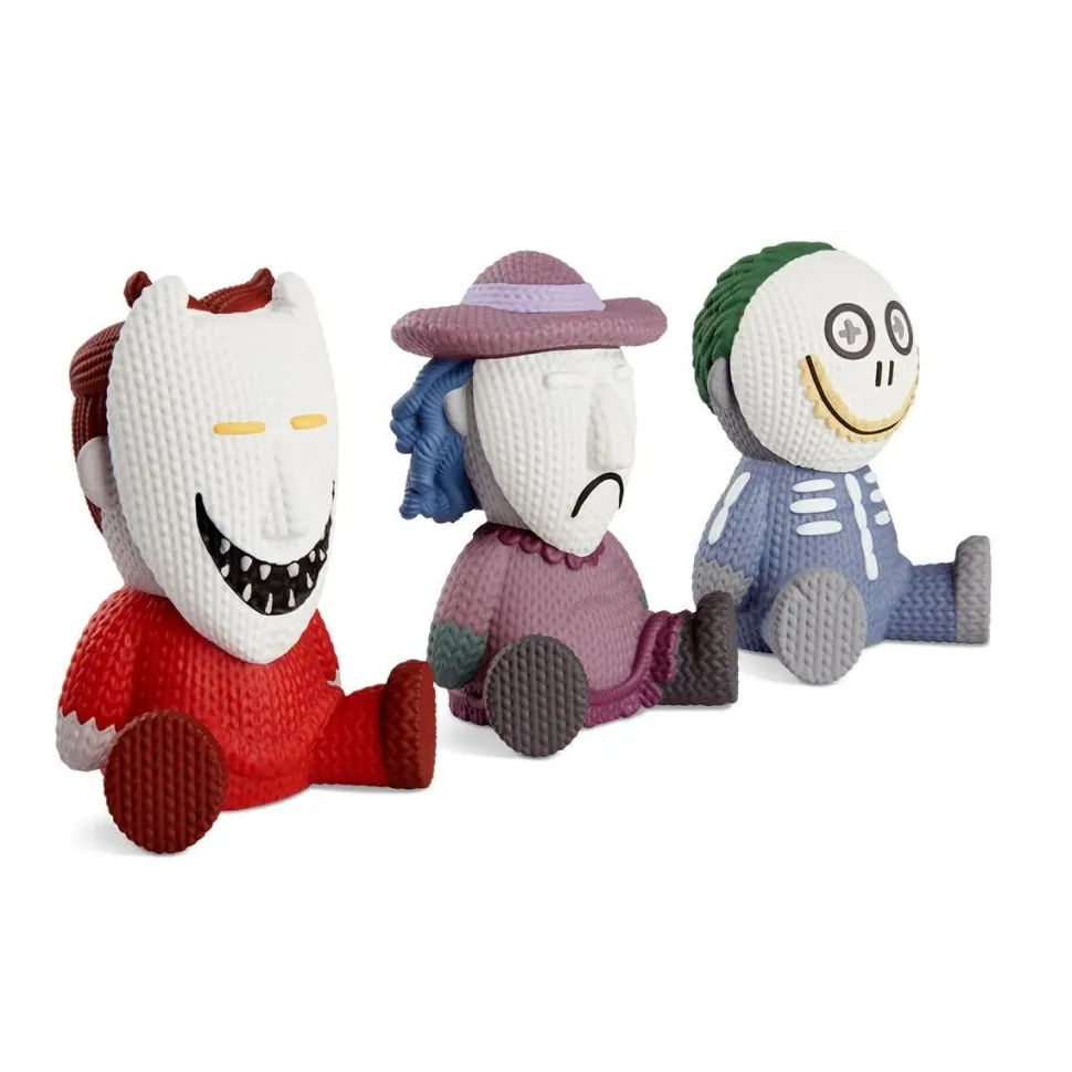 The Nightmare Before Christmas - Lock, Shock, and Barrel Glow-in-the Dark Knit Series 5" Vinyl Figure 3-Pack