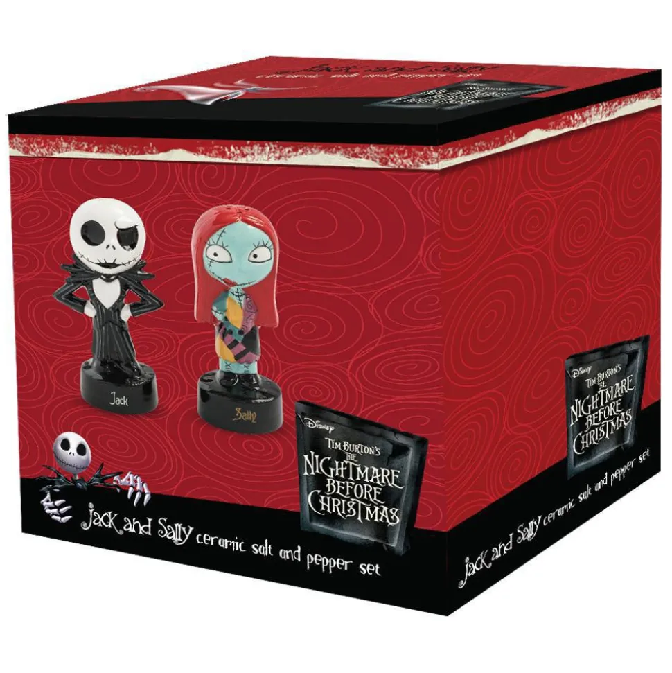 The Nightmare Before Christmas - Jack & Sally Sculpted Ceramic Salt & Pepper Shaker 2-Pack