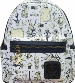 The Nightmare Before Christmas - Glow in the Dark 10" Faux Leather Mini Backpack