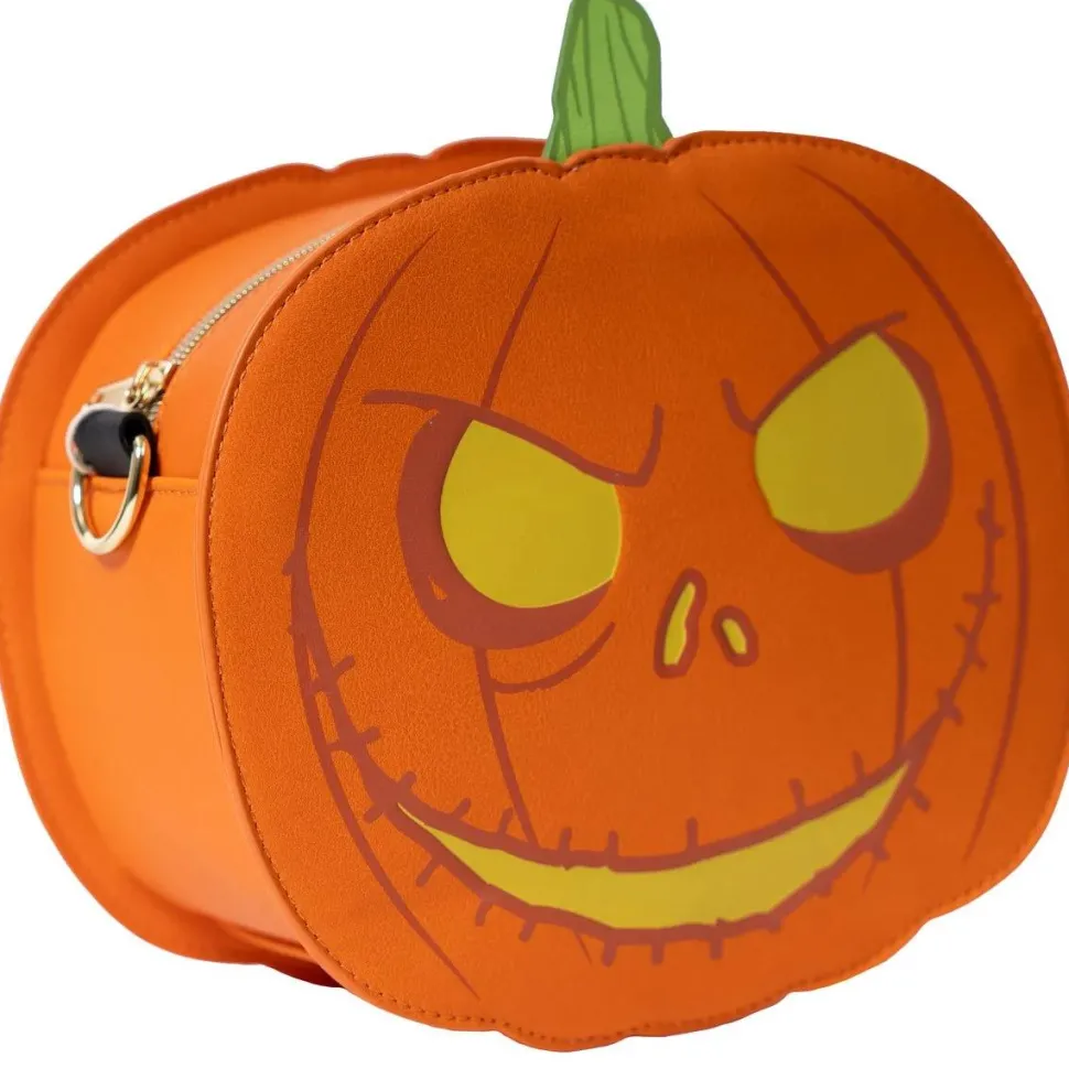The Nightmare Before Christmas - Jack-O-Lantern Glow in the Dark 9" Faux Leather Crossbody Bag