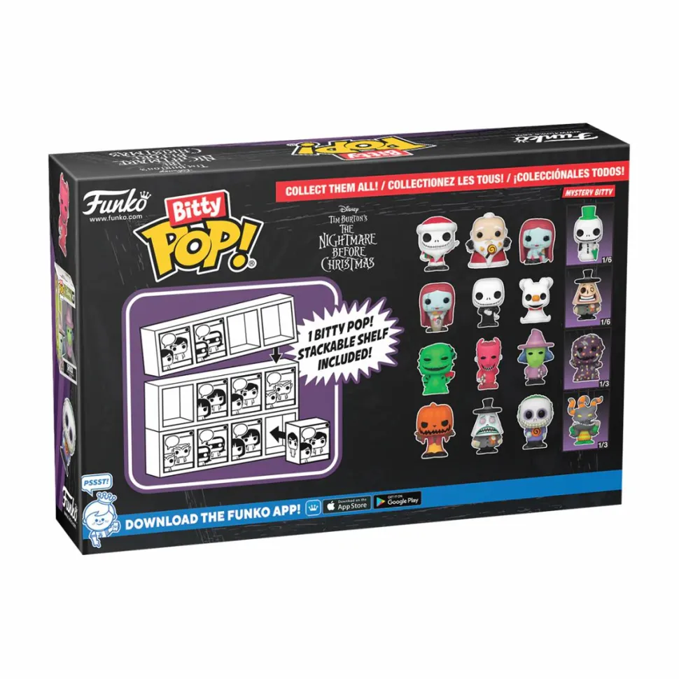 The Nightmare Before Christmas - Sally, Jack Skellington, Zero & Mystery Bitty Pop! Vinyl Figure 4-Pack
