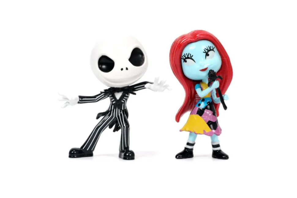 The Nightmare Before Christmas - Jack Skellington, Sally, Zero, & Pumpkin King Metalfigs 2.5" Die-Cast Figure 4-Pack