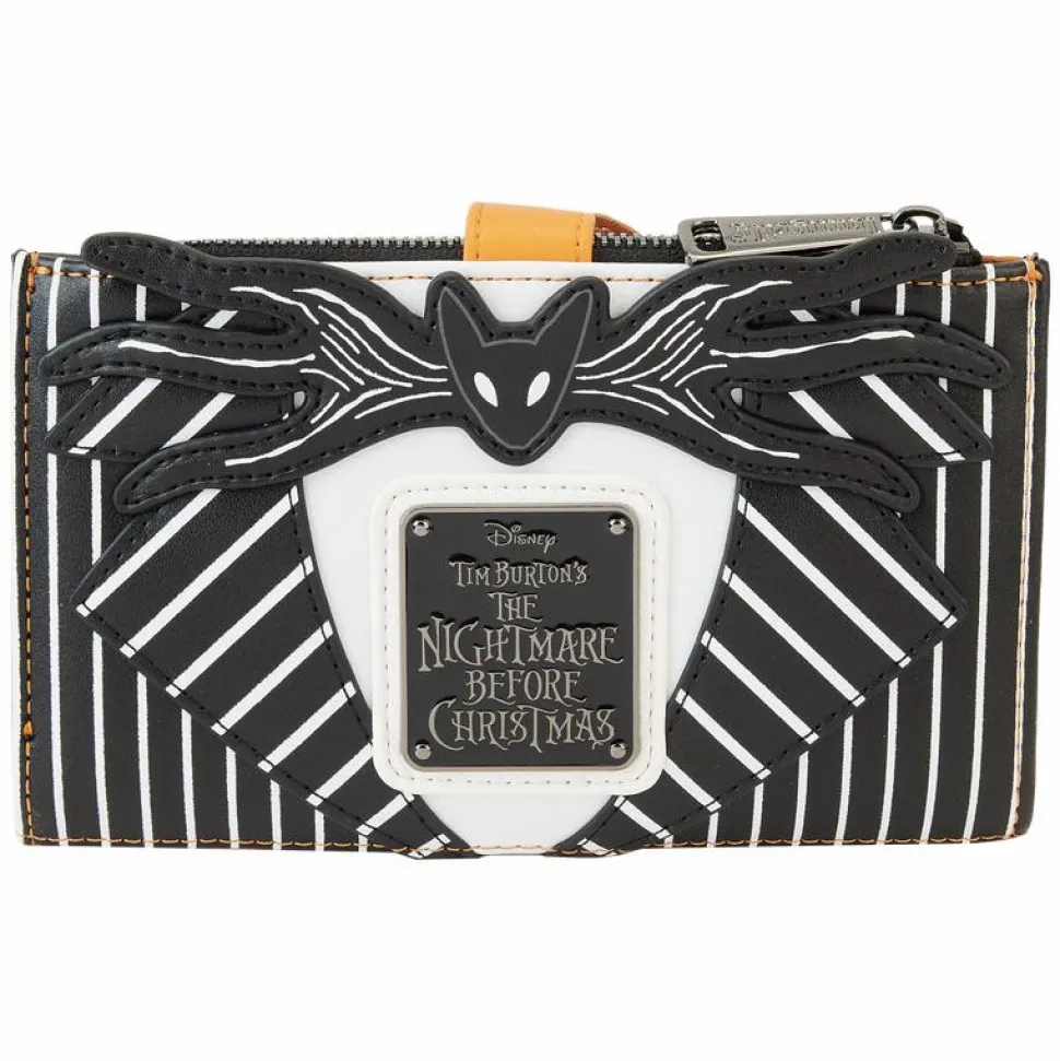 The Nightmare Before Christmas - Pumpkin Head Jack Glow in the Dark 4" Faux Leather Zip-Around Wallet