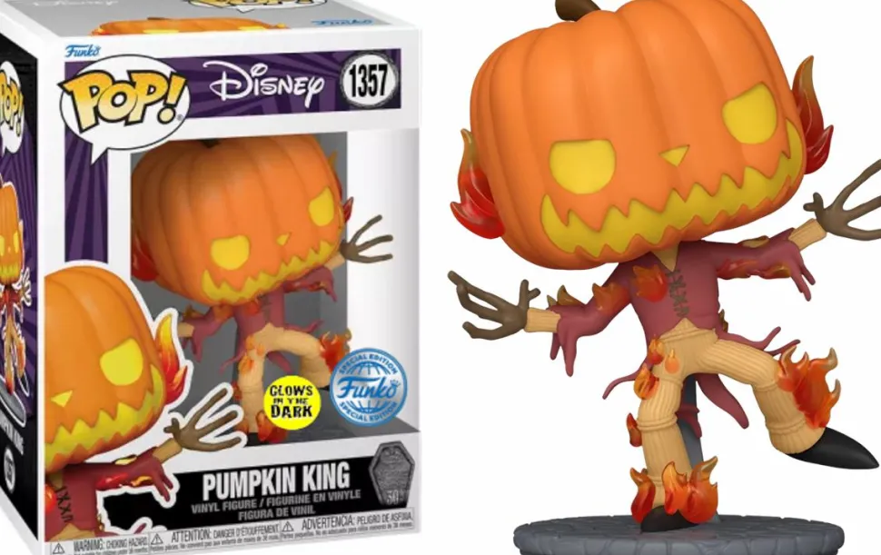 The Nightmare Before Christmas - Pumpkin King 30th Anniversary Glow-in-the-Dark Pop! Vinyl Figure