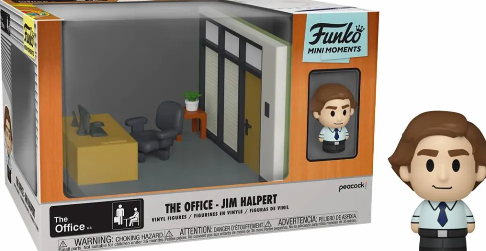 The Office - Jim Halpert with Dunder Mifflin Office Diorama Mini Moments Vinyl Figure