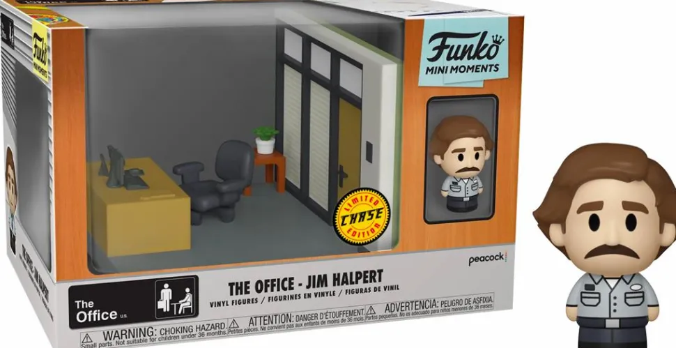 The Office - Jim Halpert with Dunder Mifflin Office Diorama Mini Moments Vinyl Figure