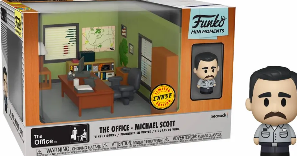 The Office - Michael Scott with Dunder Mifflin Office Diorama Mini Moments Vinyl Figure