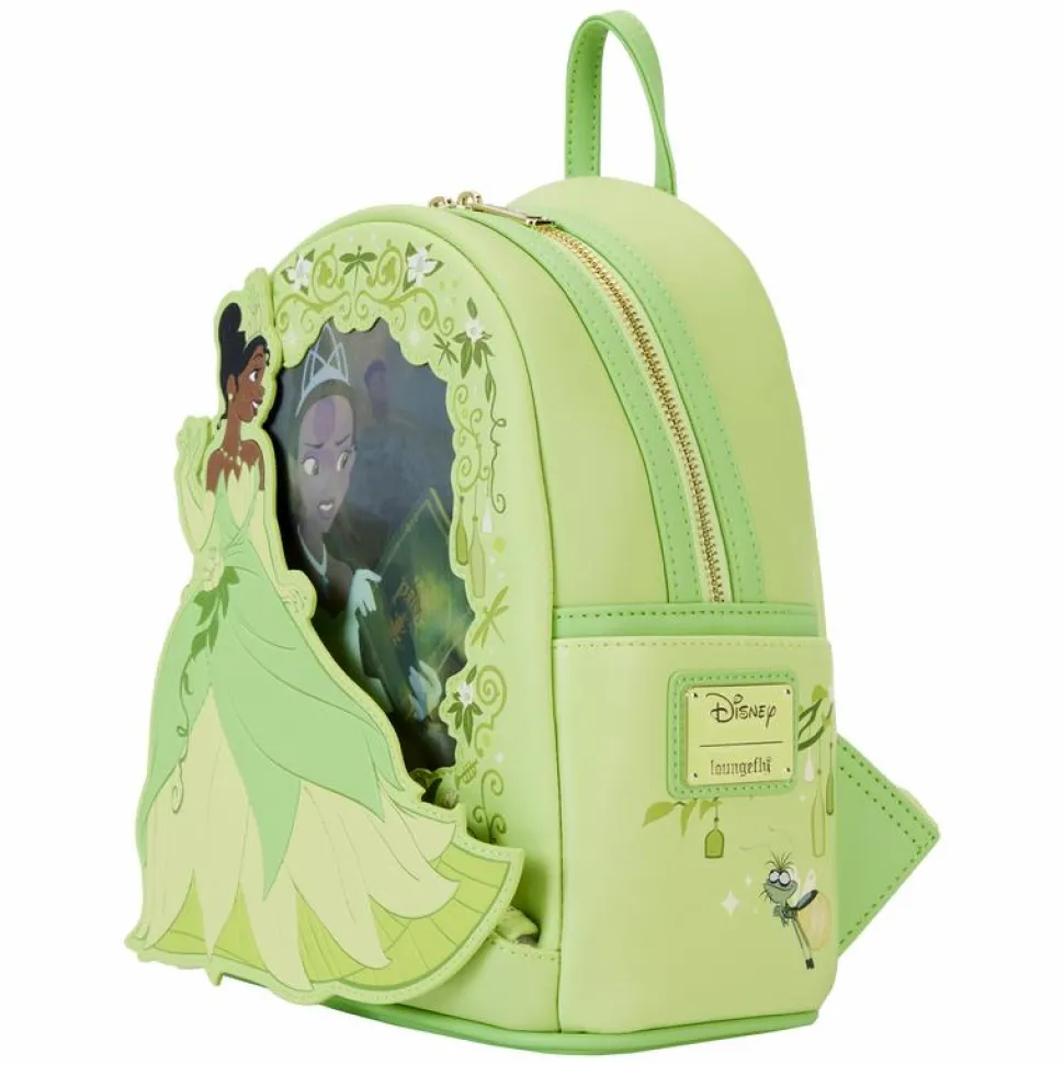 The Princess and the Frog - Tiana Princess Lenticular 10" Faux Leather Mini Backpack