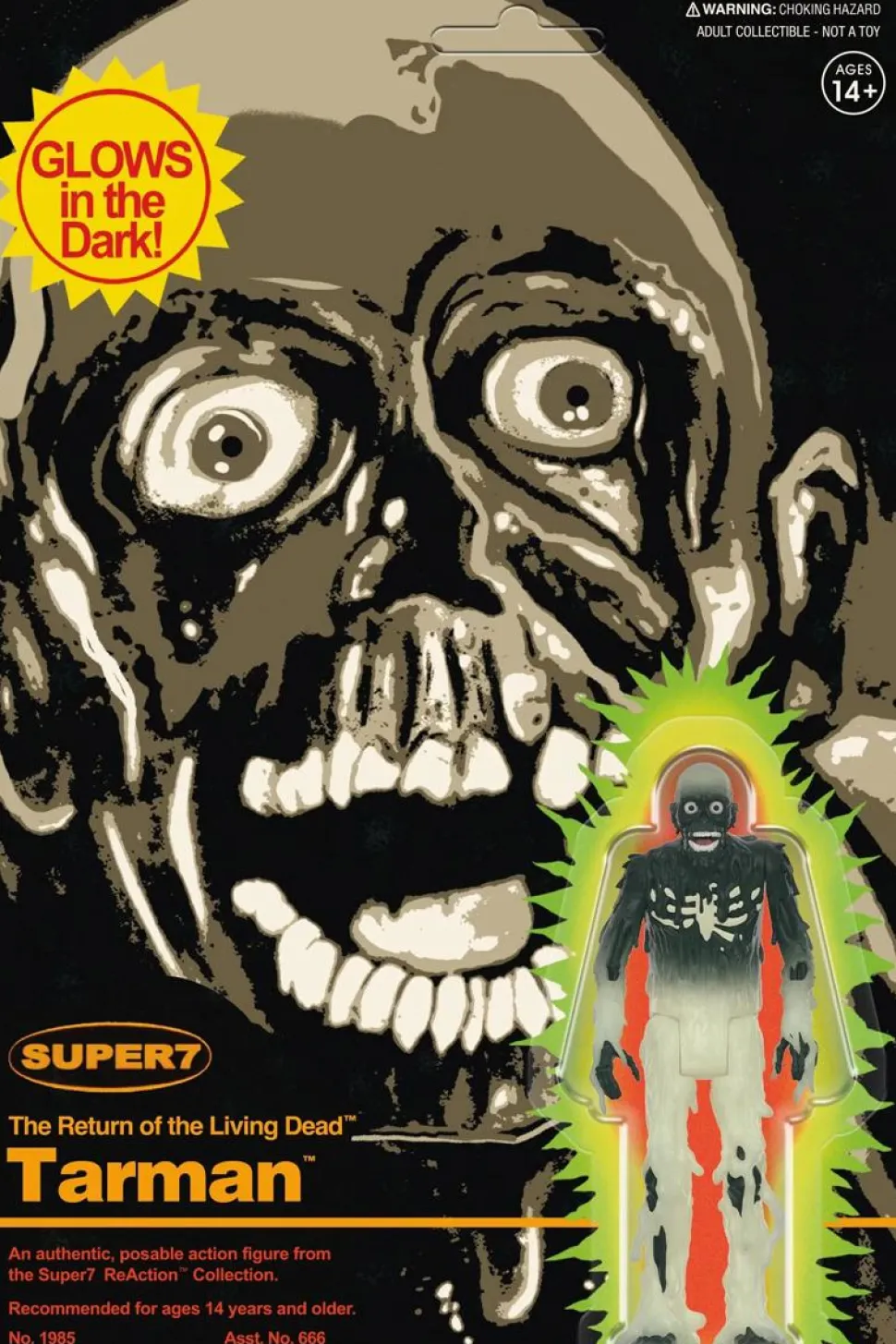 The Return of the Living Dead (1985) - Tarman (Monster Glow) Glow-in-the-Dark ReAction 3.75" Action Figure (Wave 4)