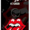The Rolling Stones - Tongue and Lips Logo Rubber Keychain