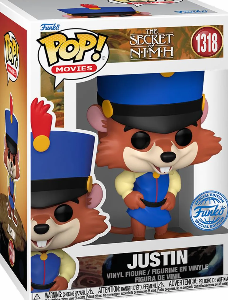 The Secret of NIMH - Justin Mystery Box (Includes Justin & 3 Exclusive Pop! Vinyl Figures)