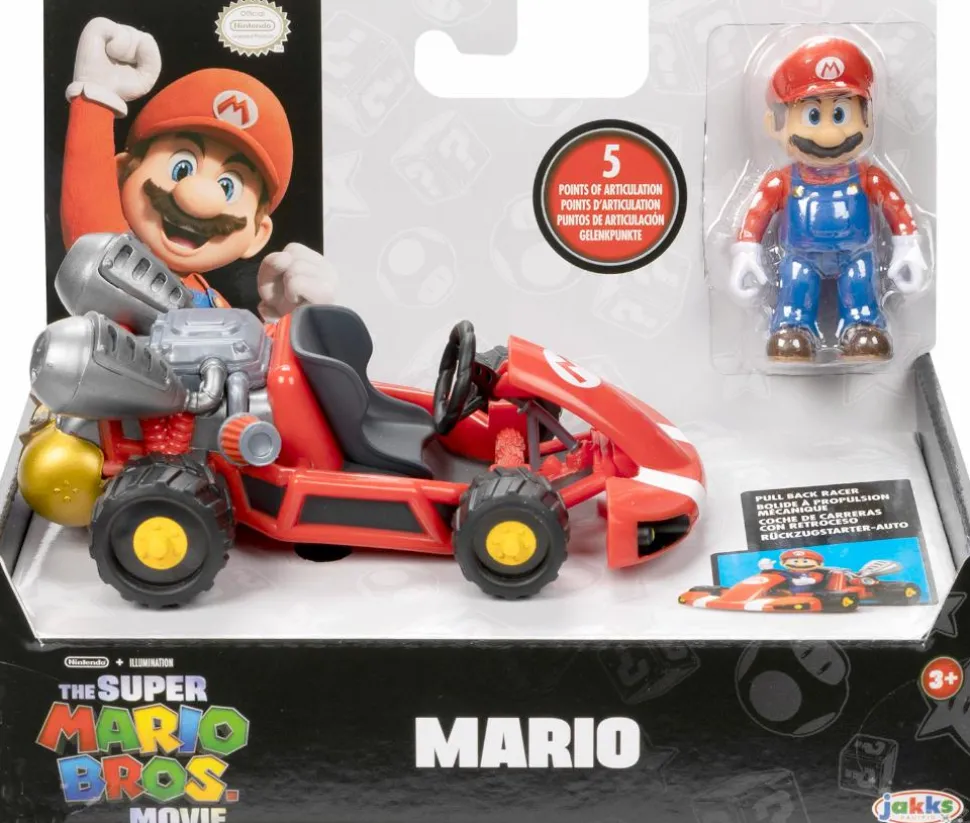 The Super Mario Bros. Movie (2023) - Mario with Pull Back Racer