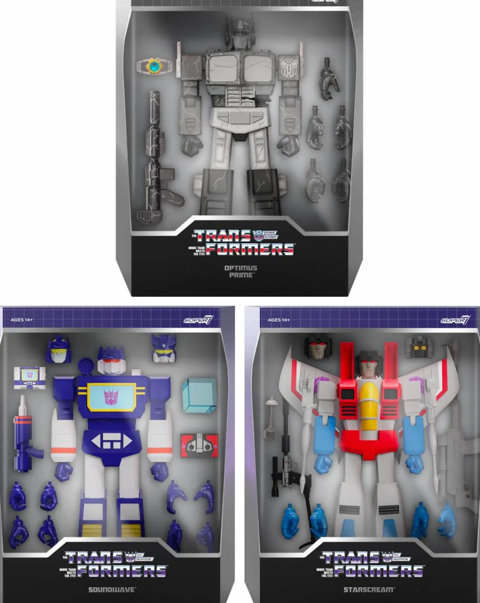 The Transformers (1984) - Wave 4 Ultimates! 7” Scale Action Figure Assortment (Set of 3)