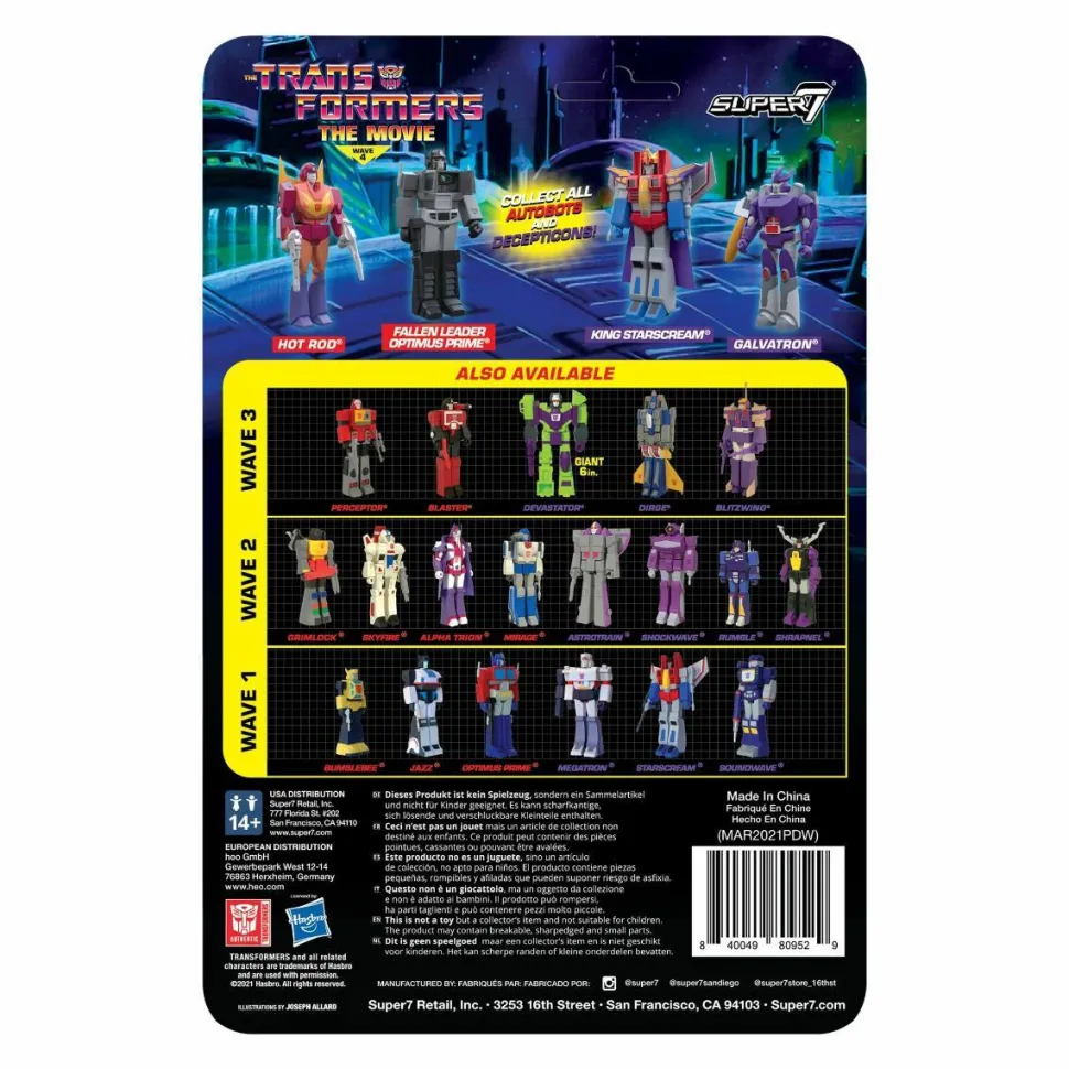 The Transformers: The Movie - Galvatron ReAction 3.75” Action Figure