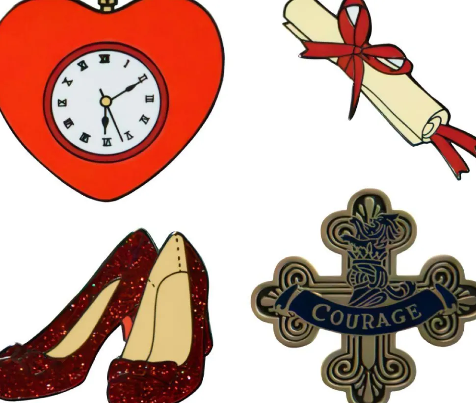 The Wizard of Oz (1939) - Enamel Pin Set 4-Pack