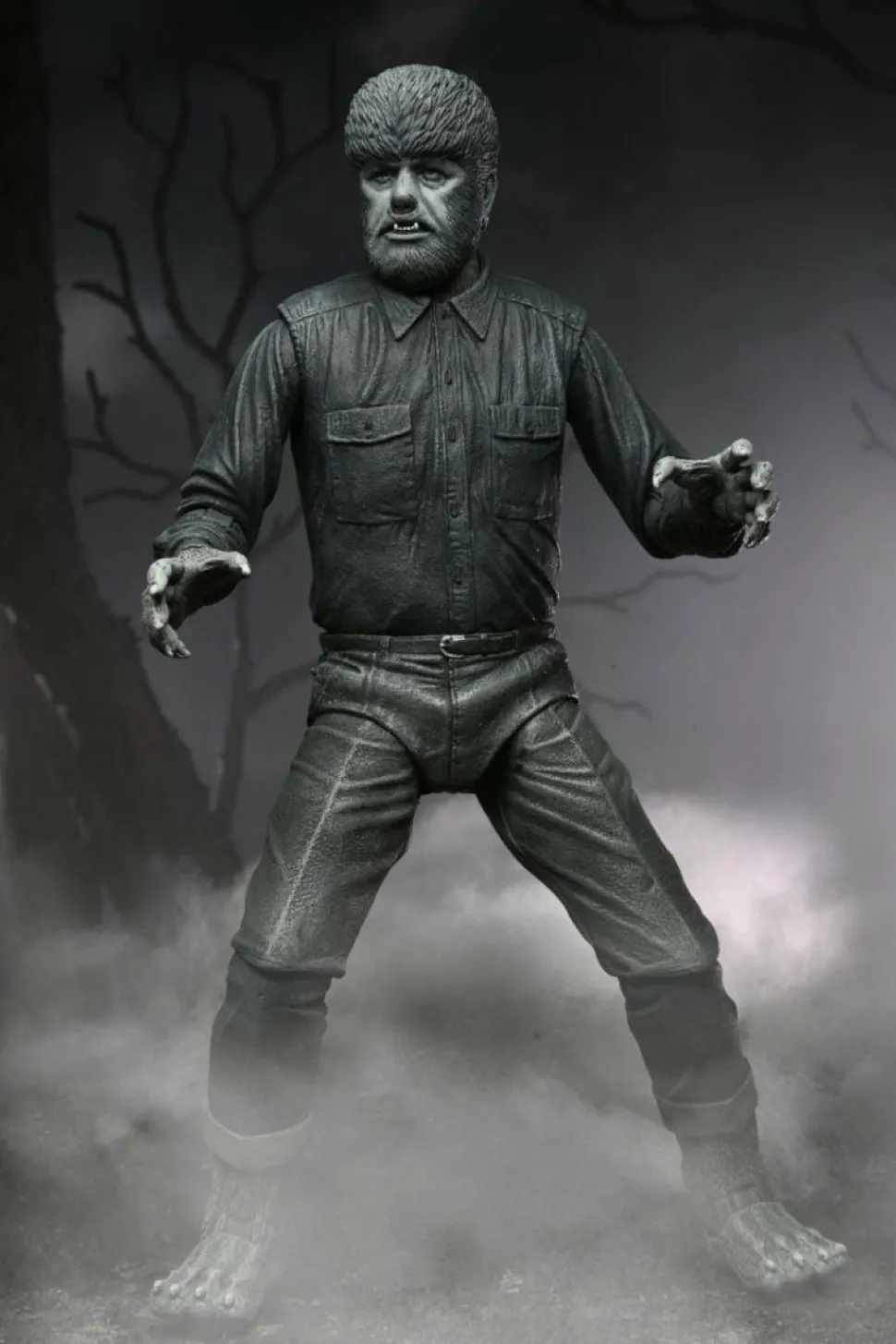 The Wolf Man (1941) - Wolf Man (Black & White) Ultimate 7" Scale Action Figure