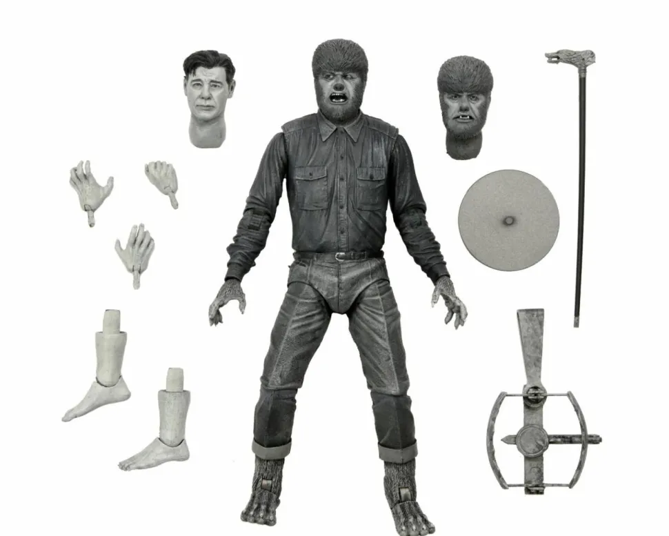 The Wolf Man (1941) - Wolf Man (Black & White) Ultimate 7" Scale Action Figure