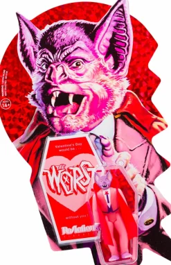The Worst - Valentine’s Day Batula Pink Glow-in-the-Dark ReAction 3.75” Action Figure