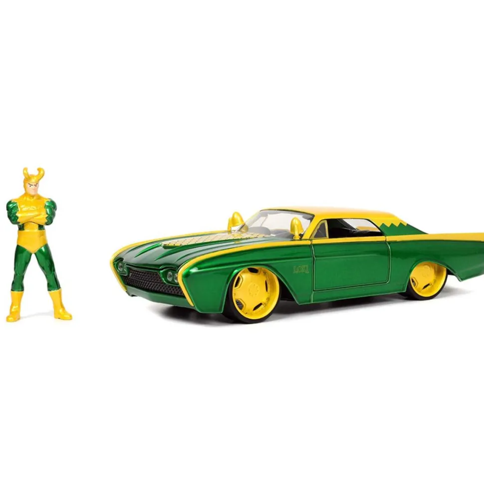 Thor - Loki & 1963 Ford Thunderbird 1/24th Scale Die-Cast Vehicle Replica