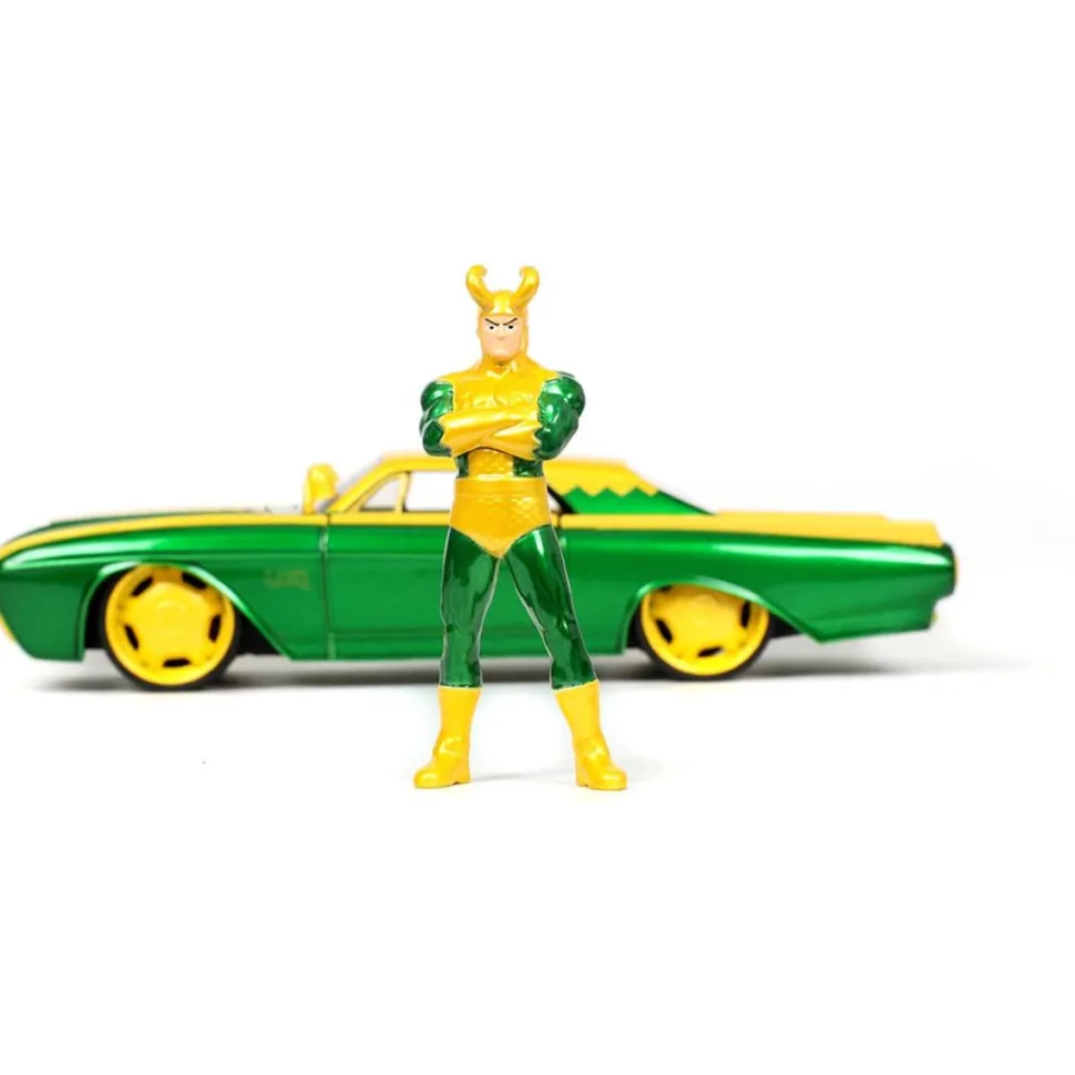 Thor - Loki & 1963 Ford Thunderbird 1/24th Scale Die-Cast Vehicle Replica