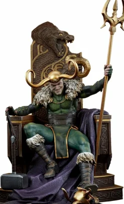 Thor - Loki on Throne Premium Format Statue