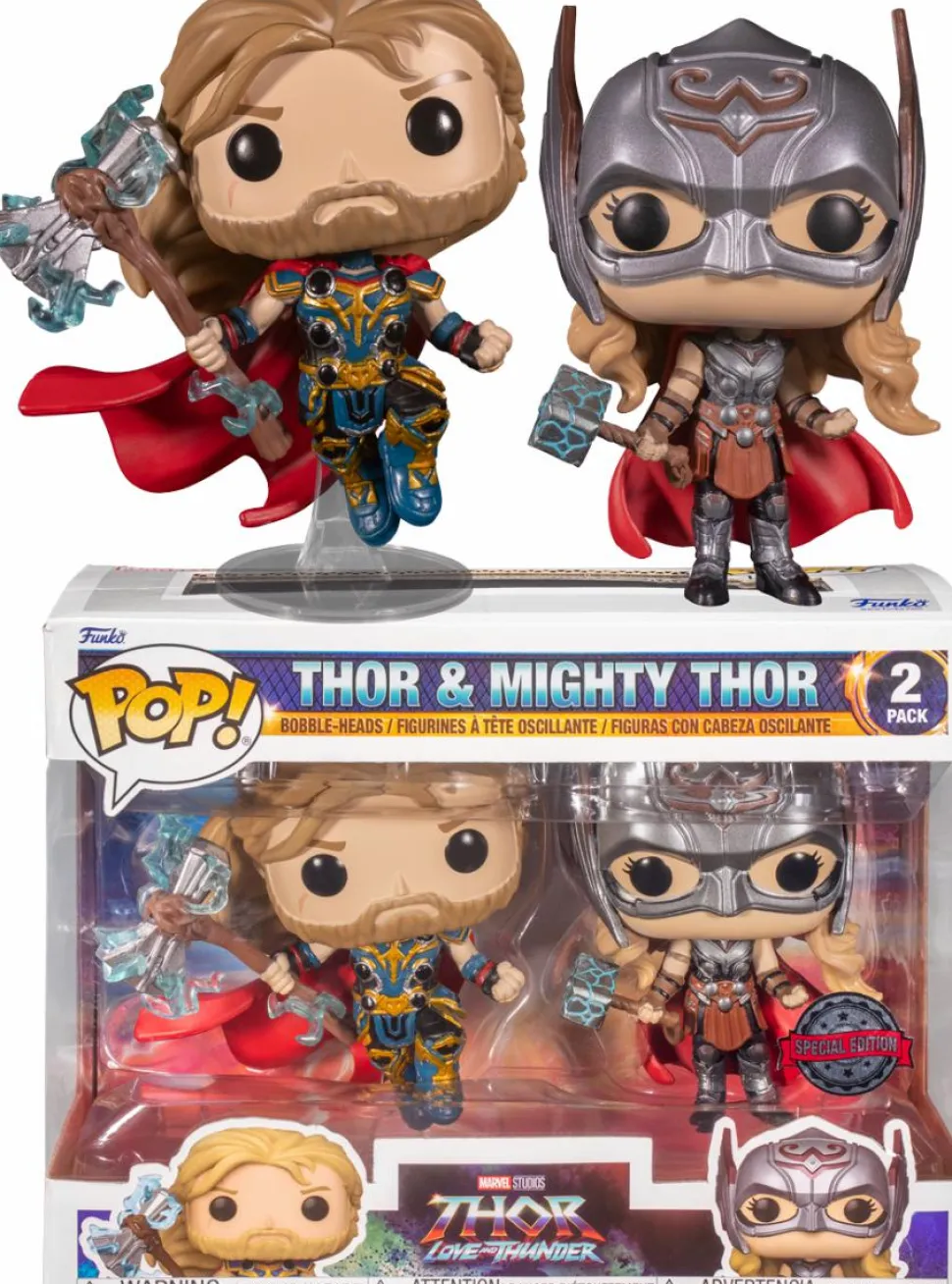 Thor 4: Love and Thunder - Thor & Mighty Thor Pop! Vinyl Figure 2-Pack