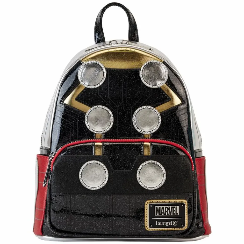 Thor - Metallic Cosplay 10" Faux Leather Mini Backpack