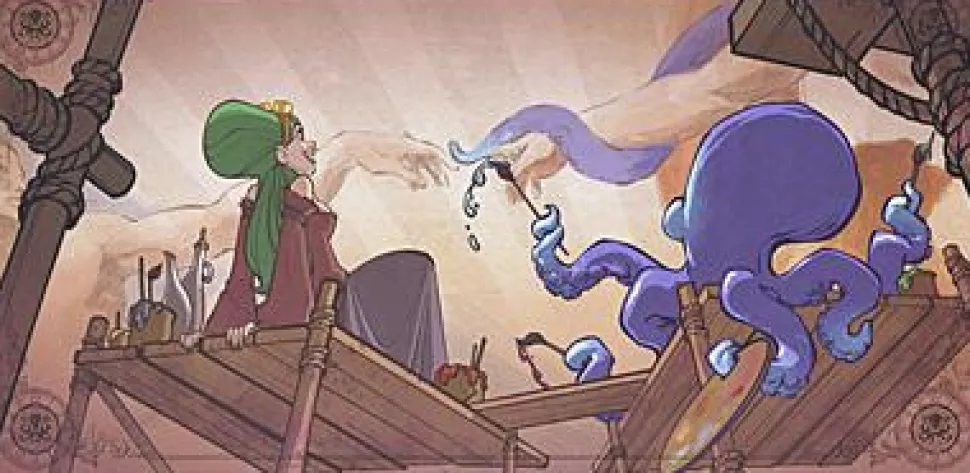 Time Traveling With Your Octopus by Brian Kesinger Hardcover Book