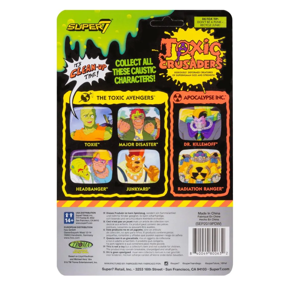 Toxic Crusaders - Toxie ReAction 3.75” Action Figure